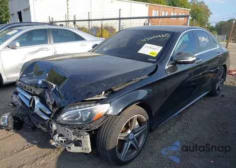 2015 Mercedes-Benz C 300 Sport 4Matic from USA, damaged, VIN 55SWF4KB8FU068716